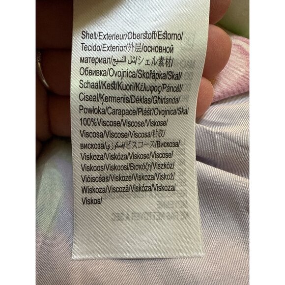 Farm Rio Long Sleeve Multicolor Floral Maxi Dress  V-Neck and Cut Outs Sz S  NWT - Picture 10 of 11